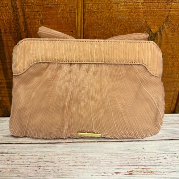 Loeffler Randall Rayne Small Pleated Bow Frame Clutch - Picture 2 of 7